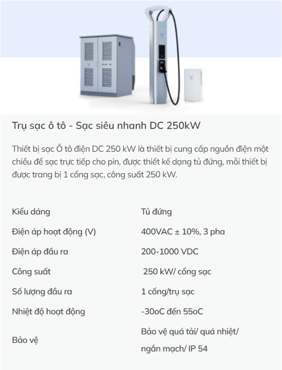 trụ sạc vinfast